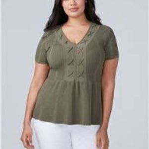 ➕HOST PICK➕NWOT Peplum Sweater Top, Lane Bryant